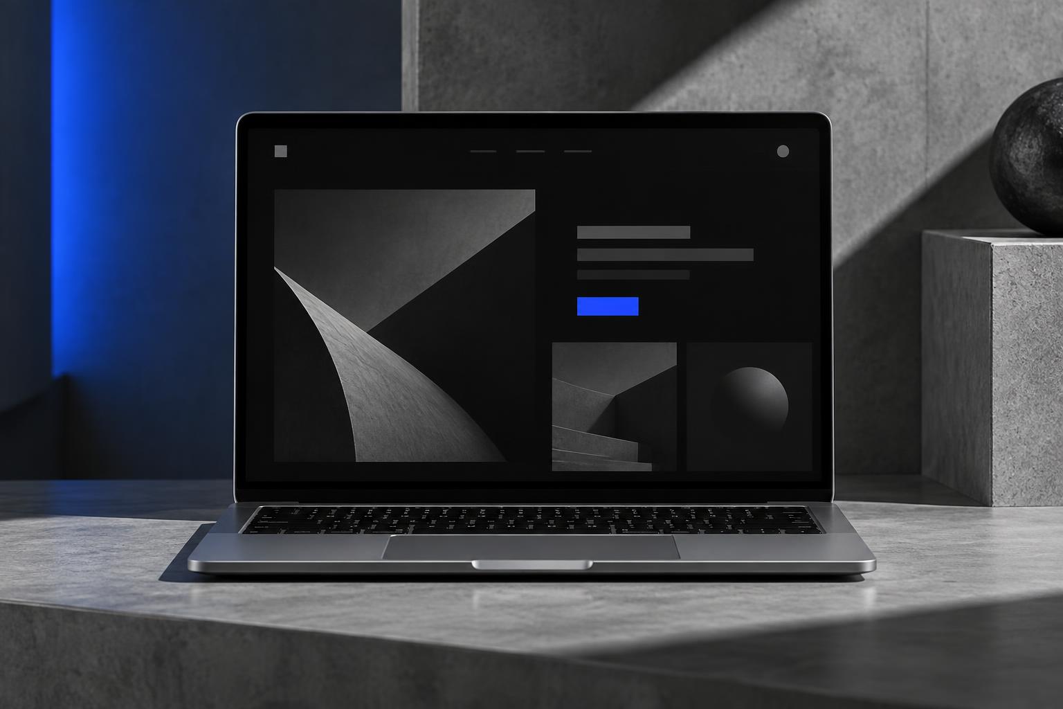 Unbranded digital system displayed on a laptop
